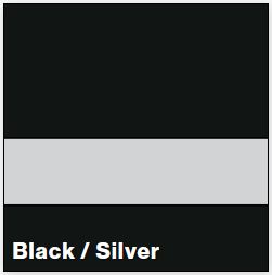 Black/Silver LaserLights  1/32IN x 12IN x 24IN (10-Pack) - Rowmark LaserLights